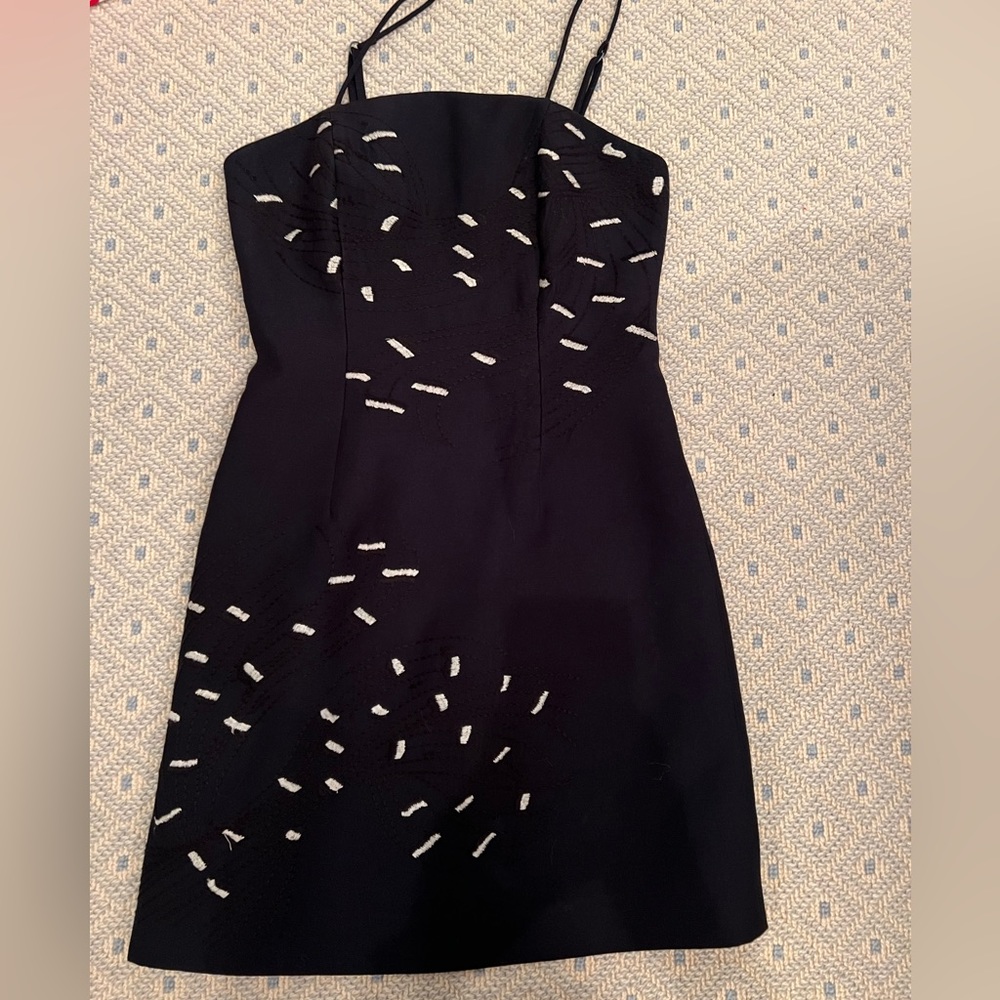 C/Meo collection Navy and white dress size xs